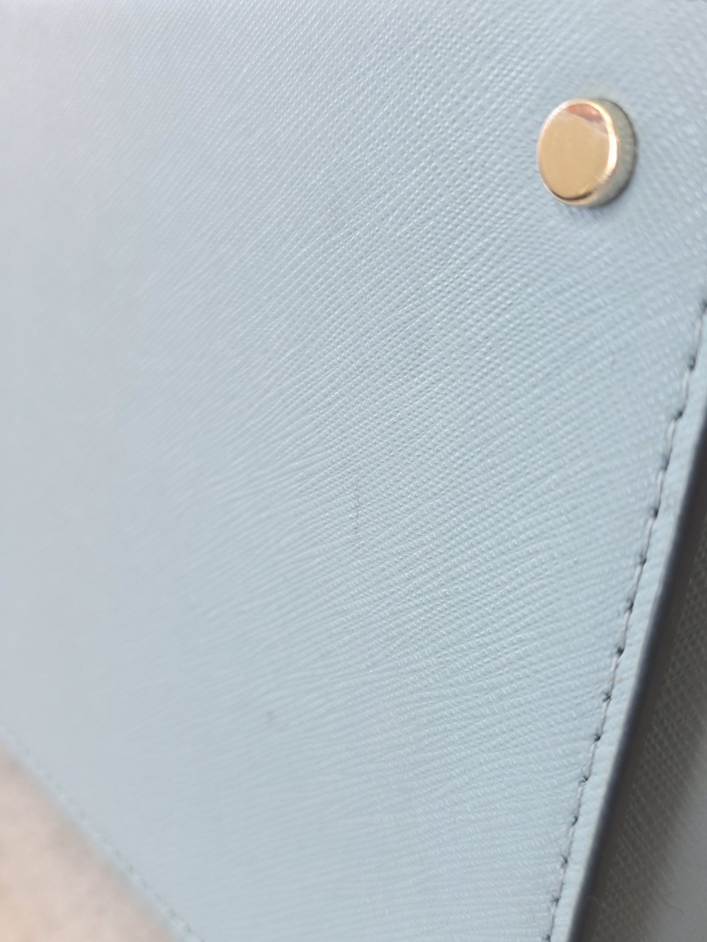 Kate Spade Cameron Medium Satchel Seaside Light Blue Saffiano Leather - Picture 15 of 16